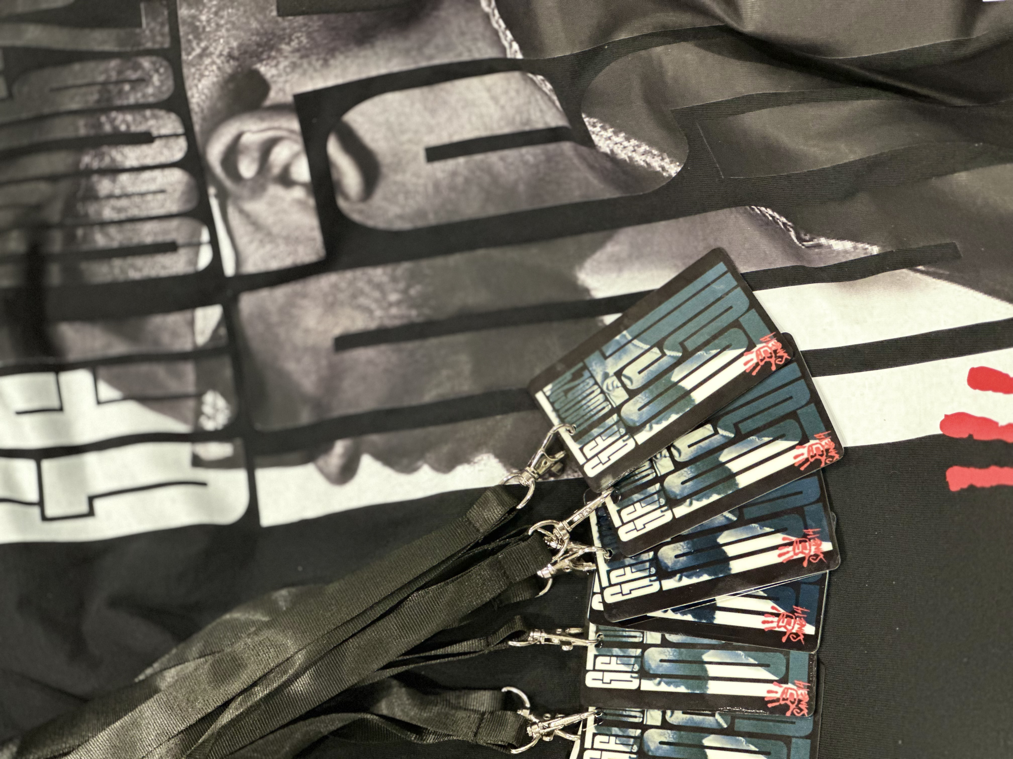 Branded garment and lanyards